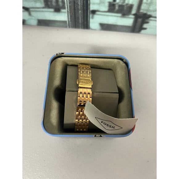 Fossil BQ3463 Hutton Women 34mm Rose Gold Steel White Dial Quartz 50M Watch main image 7